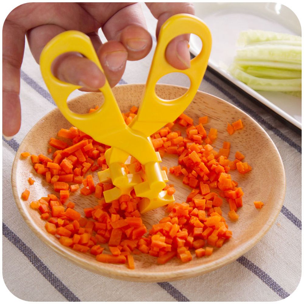 High Quality Baby Food Scissors Mothers and Babies Supplies Baby Food Scissors Baby Feeding Helper Kitchen Shears Dinnerware